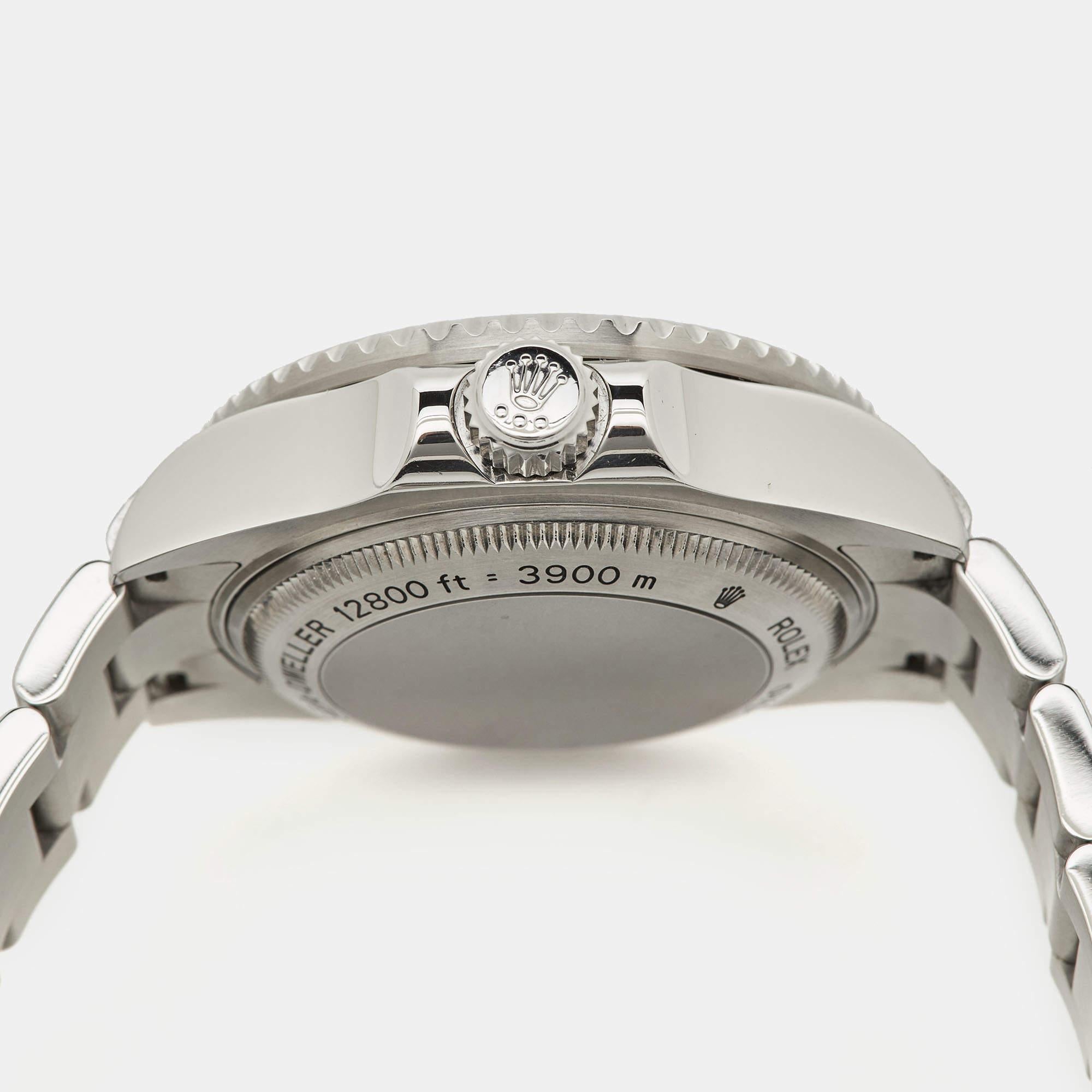 Rolex Ceramic Stainless Steel DeepSea Sea-Dweller Men's Wristwatch 4 mm For Sale 2