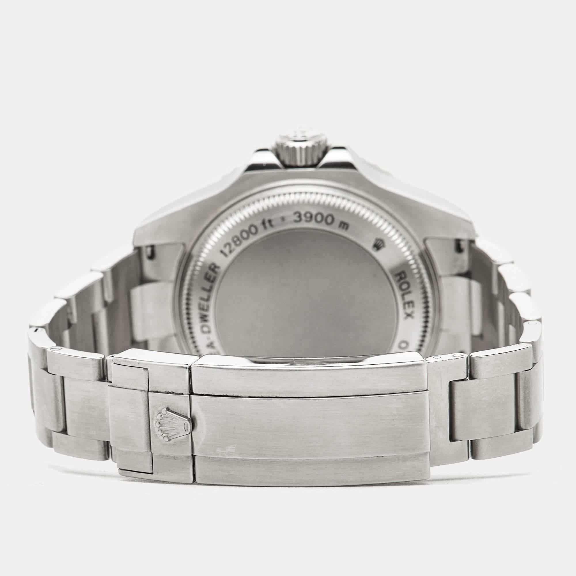 Rolex Ceramic Stainless Steel DeepSea Sea-Dweller Men's Wristwatch 4 mm en vente 2