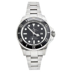 Used Rolex Ceramic Stainless Steel DeepSea Sea-Dweller Men's Wristwatch 4 mm