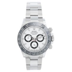 Used Rolex Ceramic White dial Cosmograph Daytona 116500LN