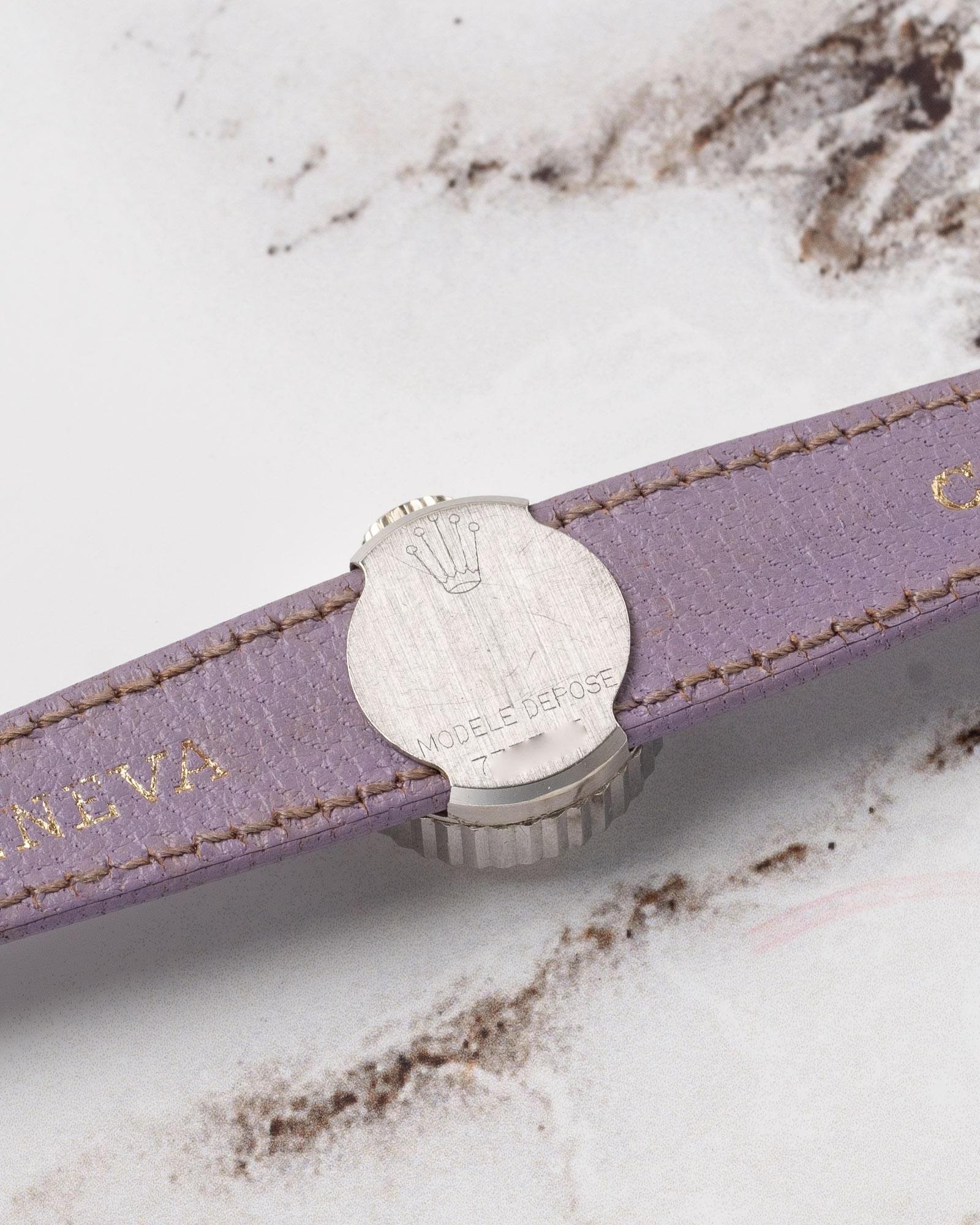 Rolex Chameleon 8788 Präzision 18k WG geriffelte Lünette 1962 im Angebot 2