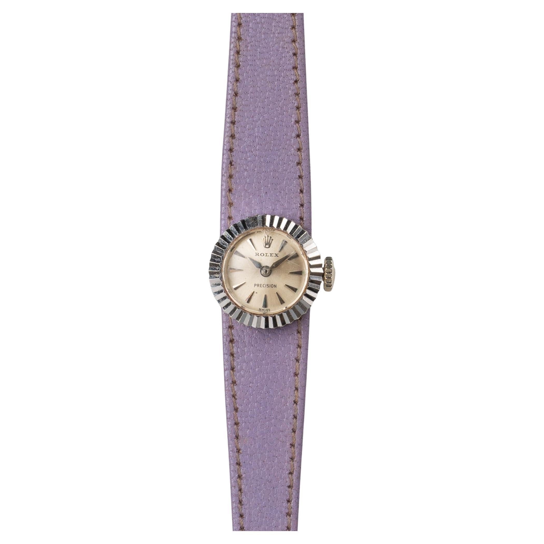 Rolex Chameleon 8788 Präzision 18k WG geriffelte Lünette 1962