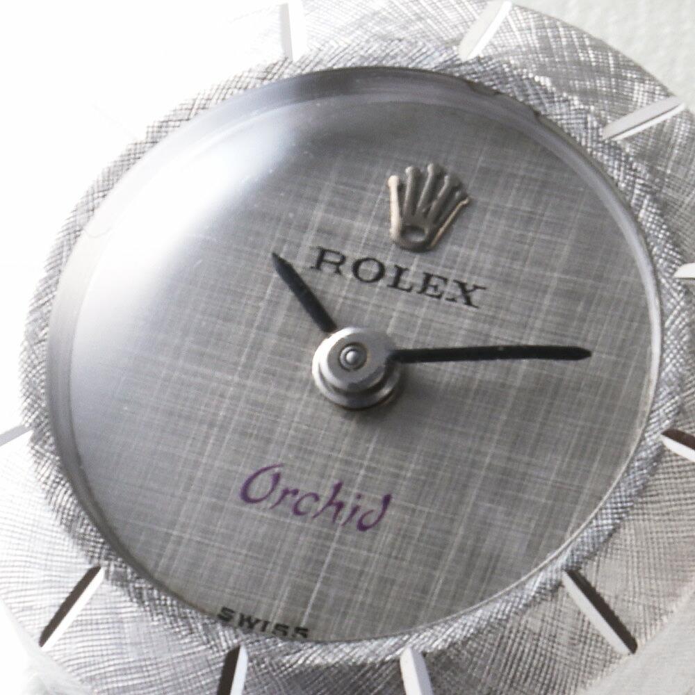 Rolex Chameleon Orchid 2061, Silver Dial - Elegant Antique Ladies Watch In Good Condition In Holtsville, NY