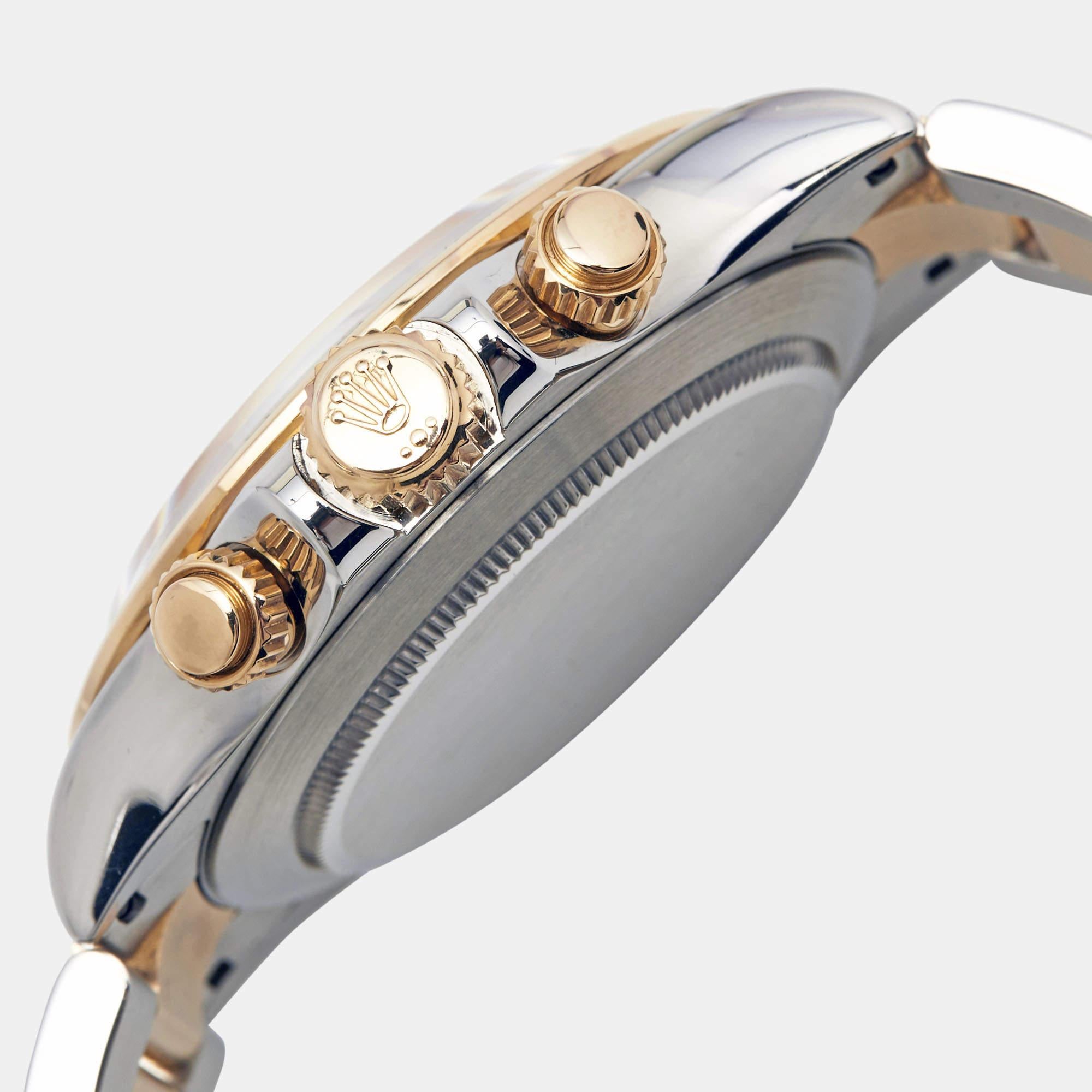 Rolex Champagne 18K Gold Oystersteel Cosmograph Daytona Men's Wristwatch 40 mm 3