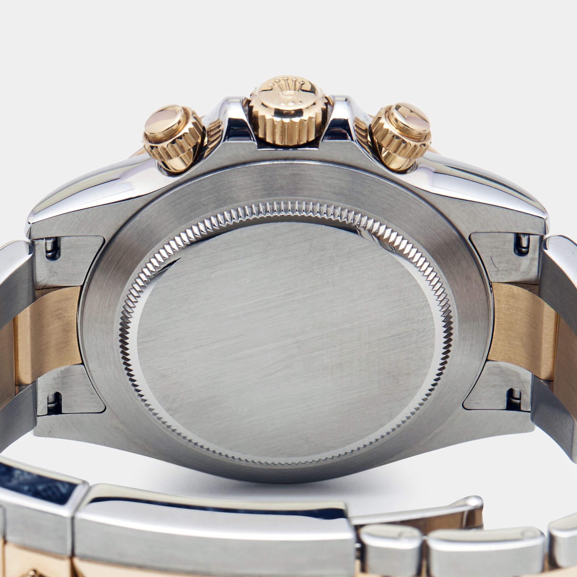 Rolex Champagne 18K Gold Oystersteel Cosmograph Daytona Men's Wristwatch 40 mm 4
