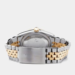 Rolex Champagne Oro giallo 18k e acciaio Datejust Orologio da polso da uomo 36 mm