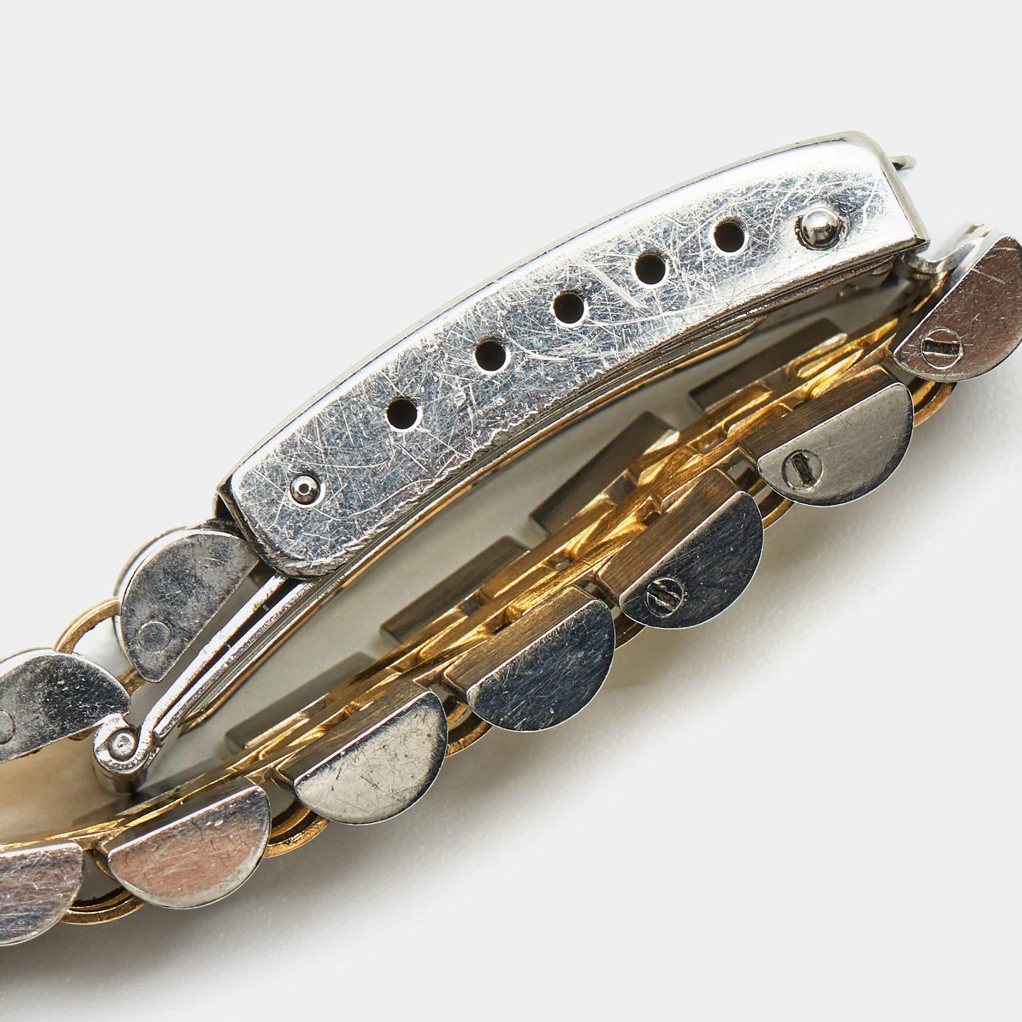 Rolex Montre-bracelet Datejust pour femme Champagne en or jaune 18 carats et acier inoxydable 26 mm en vente 2