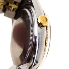 Rolex Champagne 18K Yellow Gold Datejust 16013 Men's Wristwatch  35 mm