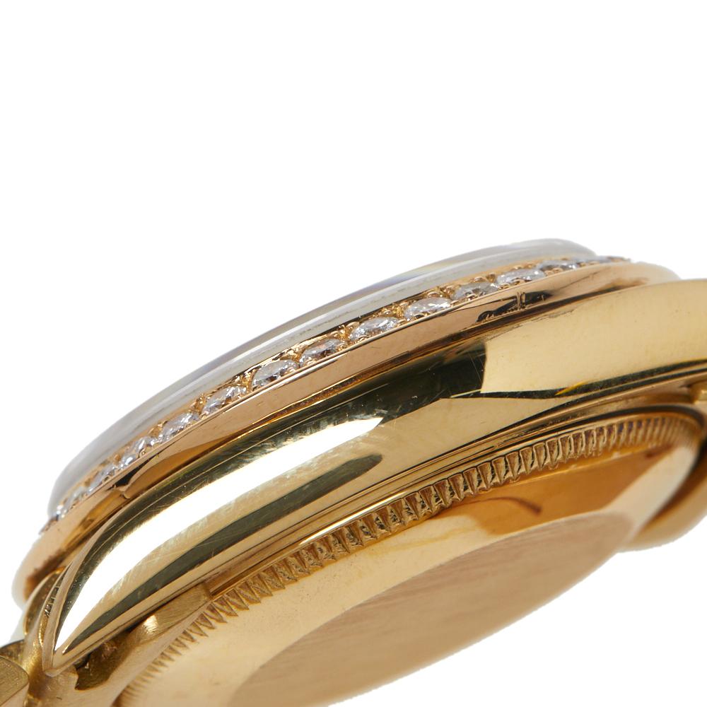 Rolex Champagne 18K Yellow Gold Diamond Datejust 69158 Women's Watch 26 mm 4