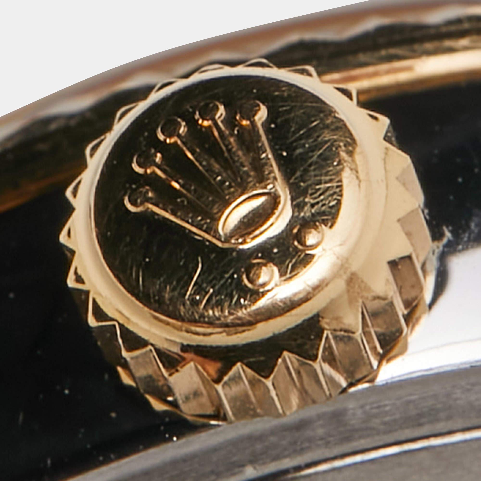 Rolex Champagne 18K Yellow Gold Oystersteel Datejust M279173-0002 Women's Wristw 14