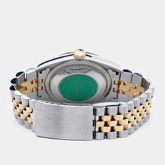 Rolex Champagne Oro giallo 18k Acciaio inossidabile Datejust Orologio da polso da uomo 36 mm