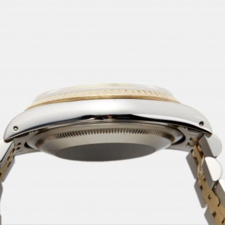 Reloj de pulsera para hombre Rolex Datejust 16233 de acero y oro amarillo de 18 quilates 36 mm en venta 1