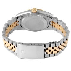 Rolex Champagne Diamonds 18K Gold And Steel Datejust 16233 Men's Wristwatch 36MM