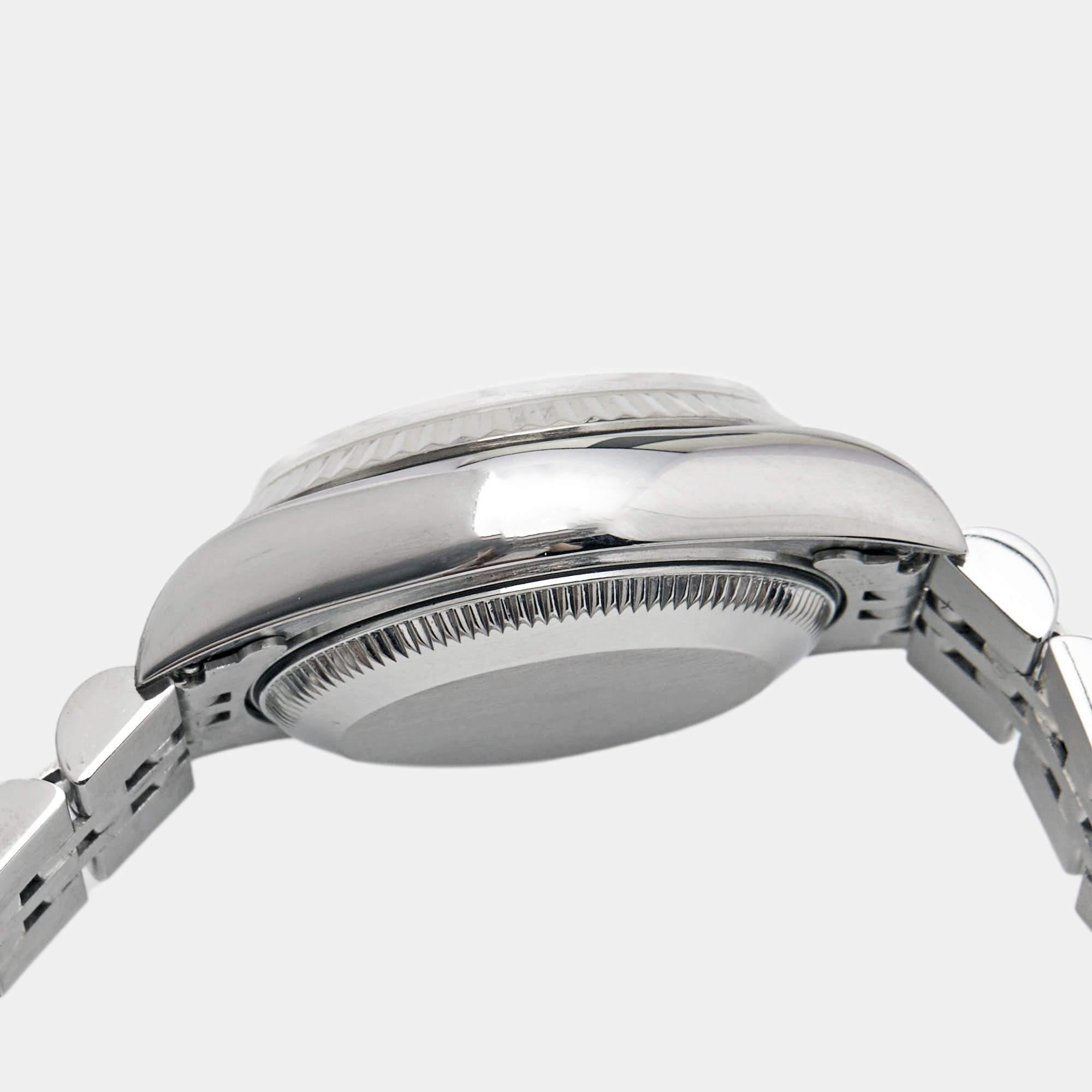 Rolex Champagne Stainless Steel Datejust 69174 Women's Wristwatch 26 mm 8