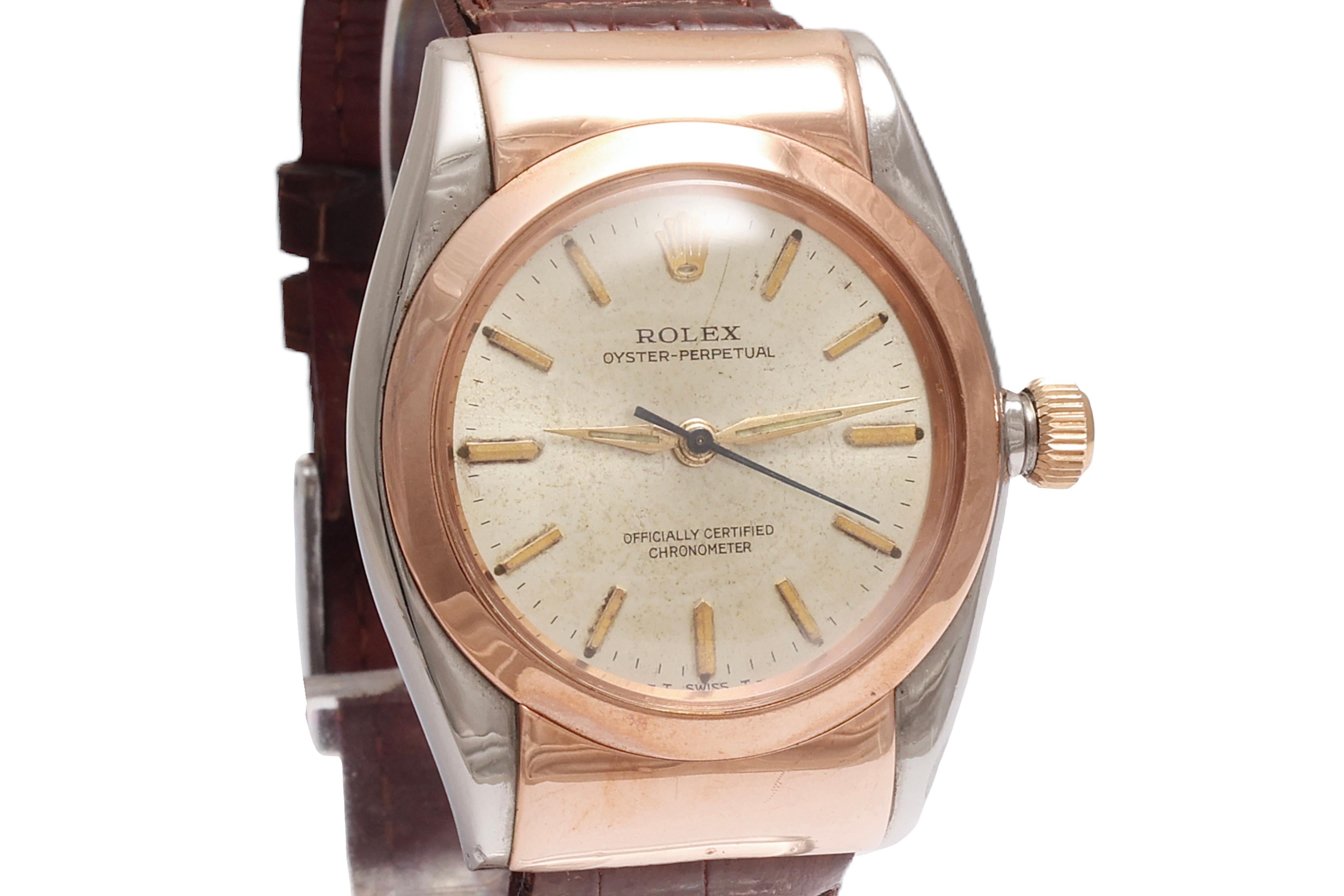 Rolex Chronomètre Collector Hood's Bubble Back Ref. 3065 en vente 4