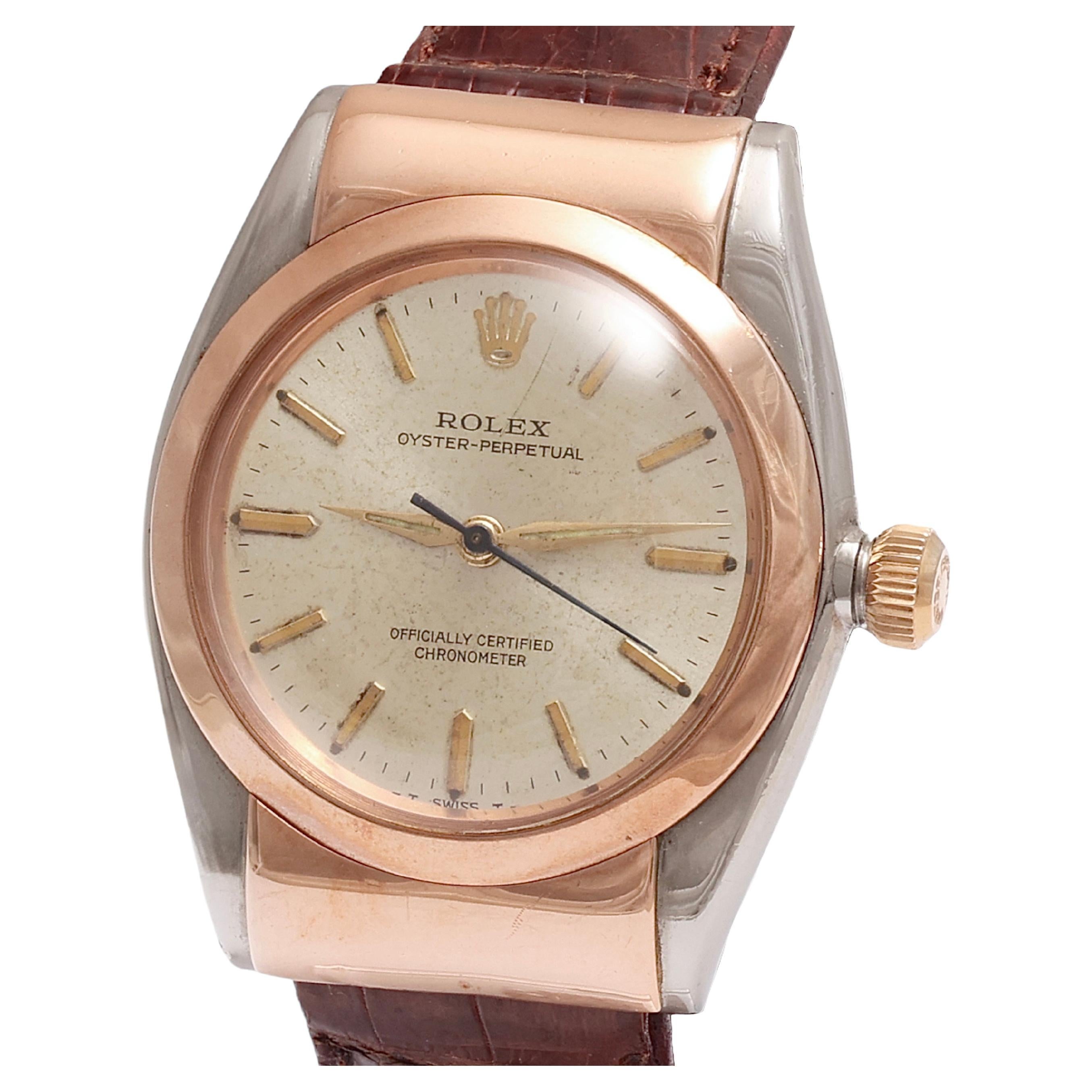 Rolex Chronomètre Collector Hood's Bubble Back Ref. 3065 en vente