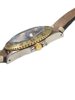 Rolex circa 1975 Steel and 14 Karat Gold Ref 1675 GMT "Root Beer" Wristwatch