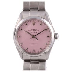 Rolex Classic Air King Pink Dial Wrist Watch