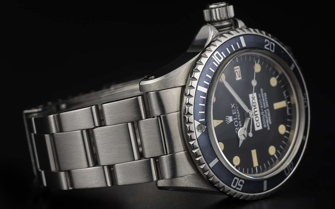  Montre automatique Rolex Comex Sea-Dweller pour hommes:: acier inoxydable:: cadran noir 1665 Pour hommes 