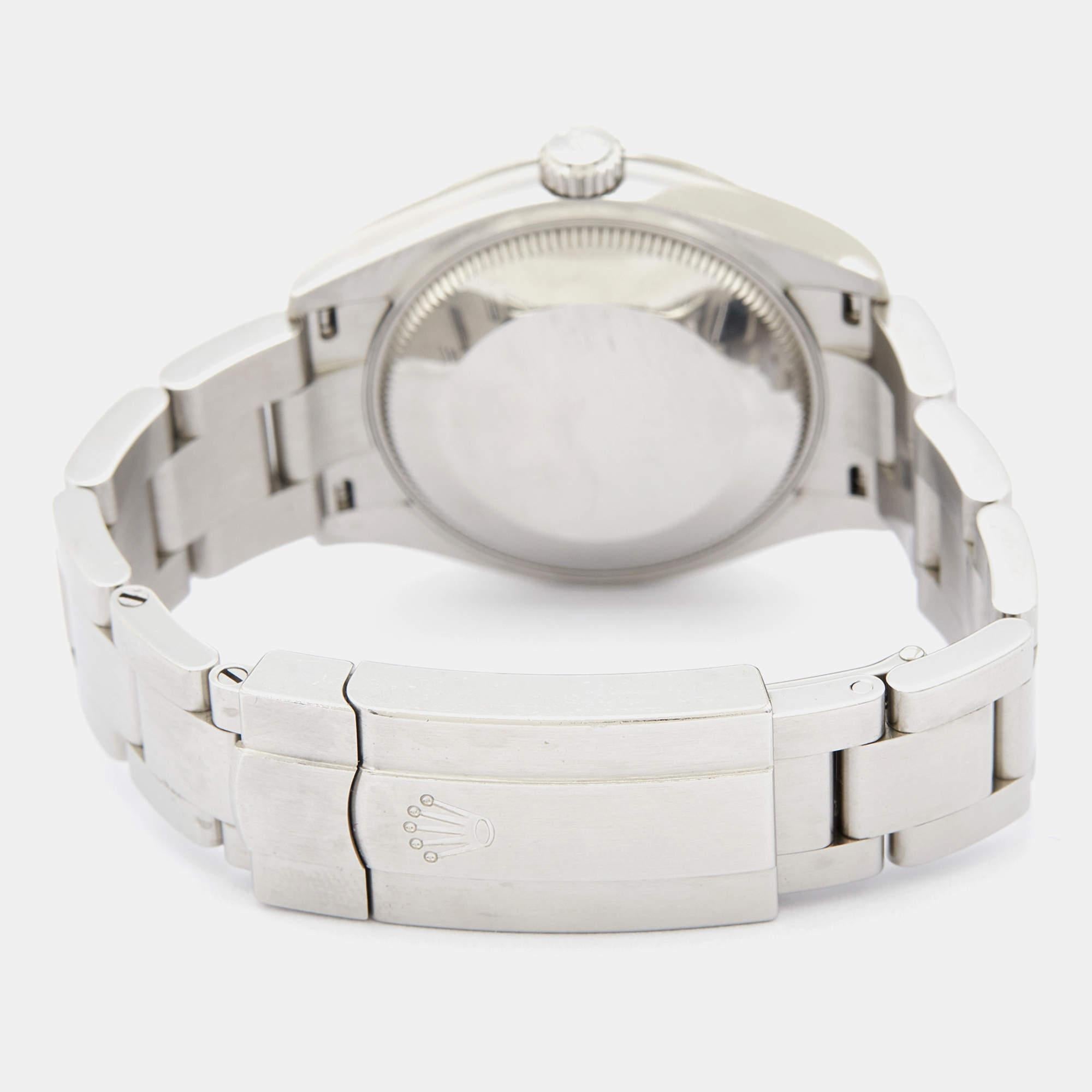 Lascia che questo autentico orologio Rolex ti aiuti a rendere ogni momento importante! Creato con maestria utilizzando materiali di alta qualità, questo orologio Oyster Perpetual 277200 è un accessorio funzionale progettato per conferire uno stile