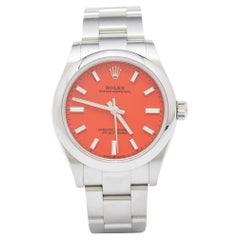 Rolex Montre-bracelet Oyster Perpetual en corail rouge corail pour femme 277200, 31 mm