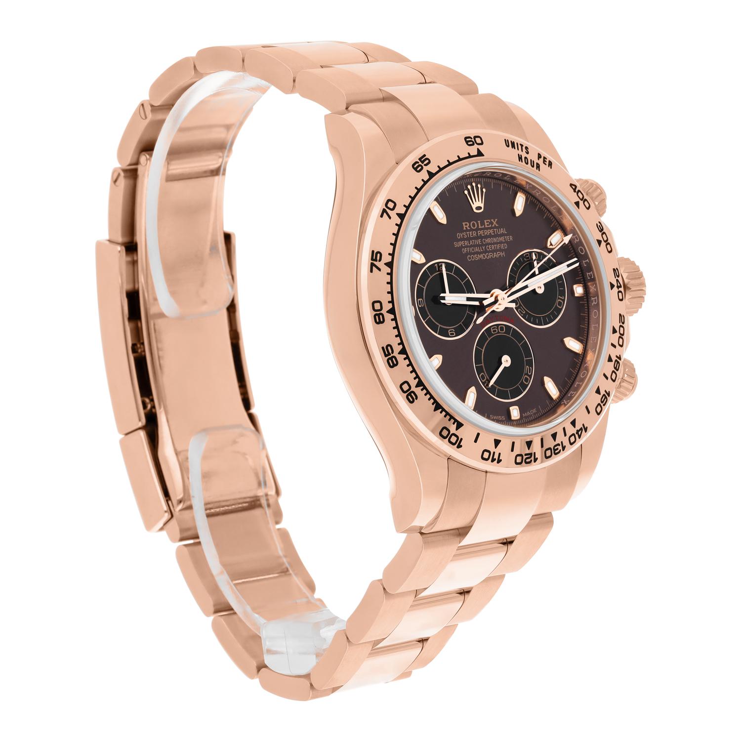 Rolex Cosmograph Daytona 116505 18K Rose Gold Watch Chocolate Dial UNWORN 2022 For Sale 1