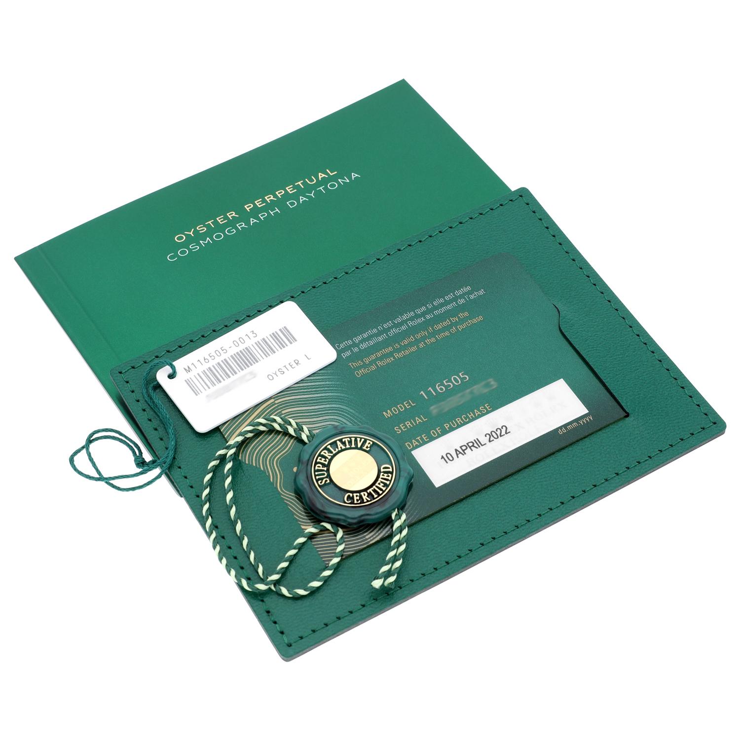 Rolex Cosmograph Daytona 116505 18K Rose Gold Watch Chocolate Dial UNWORN 2022 For Sale 4