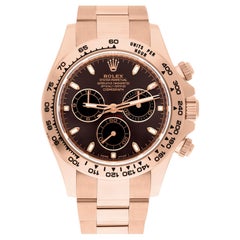 Rolex Cosmograph Daytona 116505 18K Roségold Uhr mit schokoladenfarbenem Zifferblatt UNWORN 2022