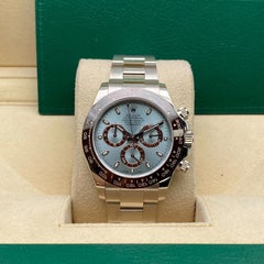 Rolex Cosmograph Daytona 116506 40mm Indice di Platino Icy Blue Chestnut Orologio