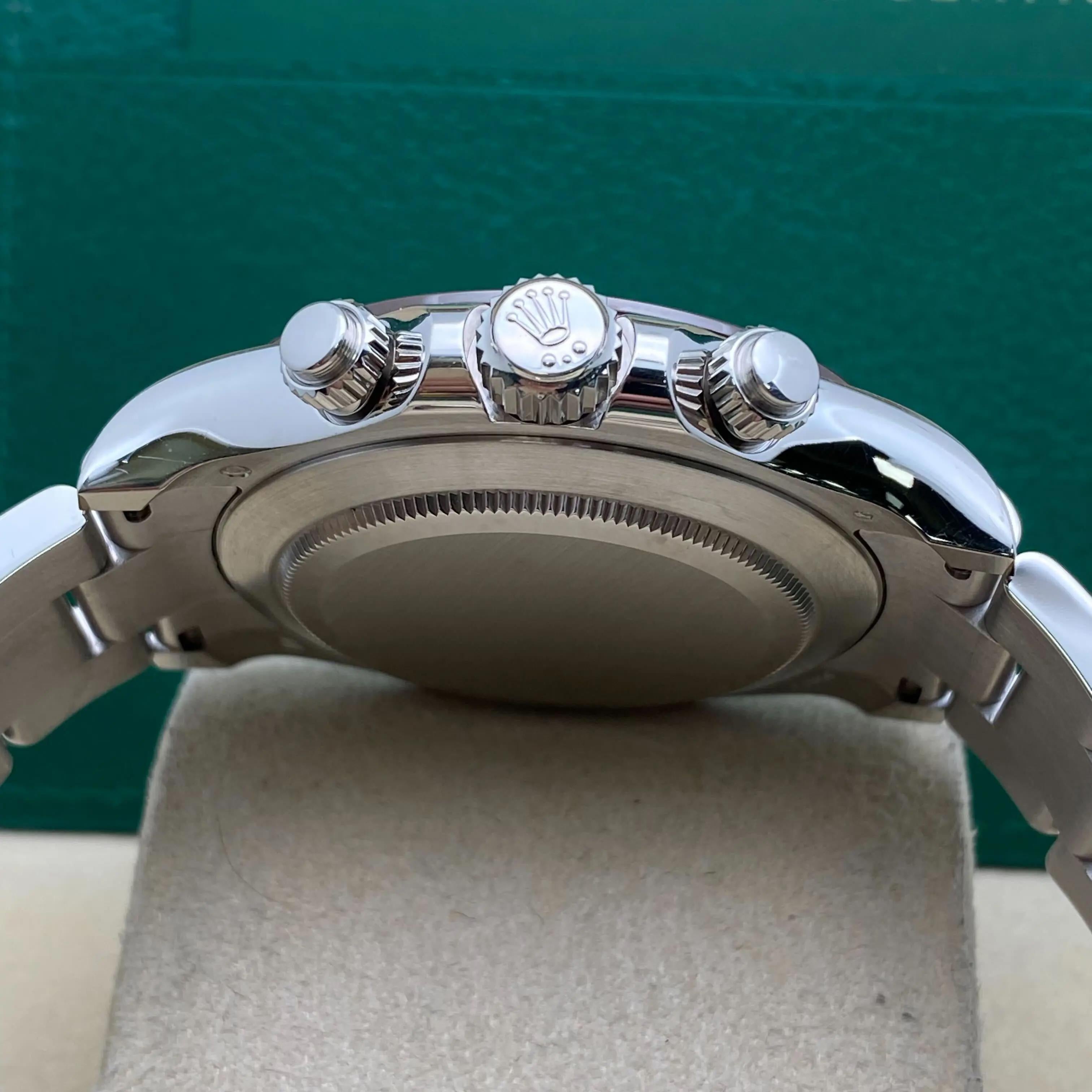 Montre Rolex Cosmograph Daytona 116506 40mm Platinum Index Icy Blue Chestnut en vente 3