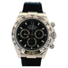 Rolex Cosmograph Daytona 116519 18K White Gold Black Dial Box & Papers
