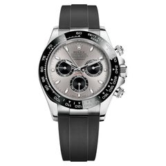 Rolex Montre Cosmograph Daytona 116519LN en or blanc/noir avec cadran argenté