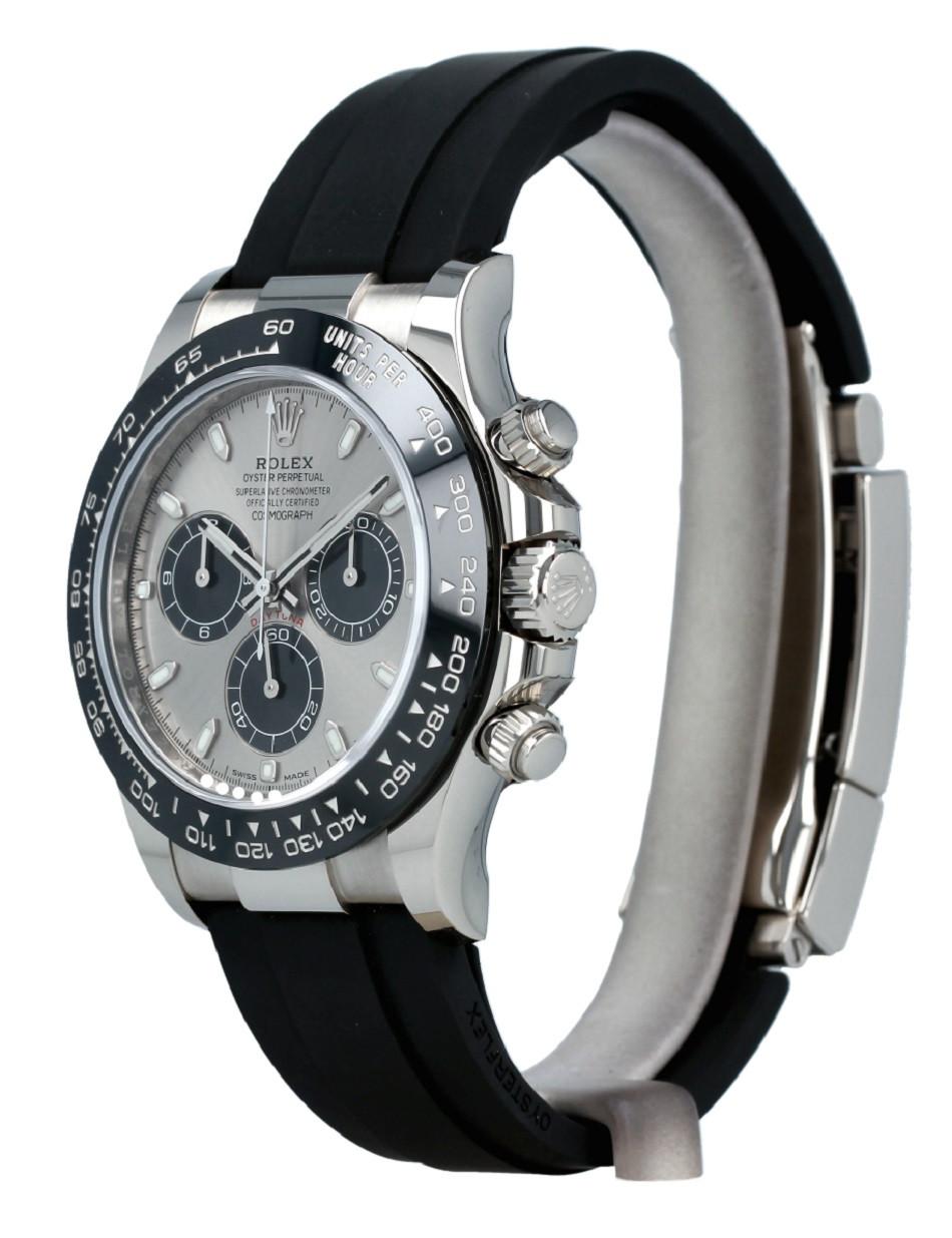 Rolex Cosmograph Daytona 116519LN White Gold Ceramic New Cord Watch 40mm 2020
