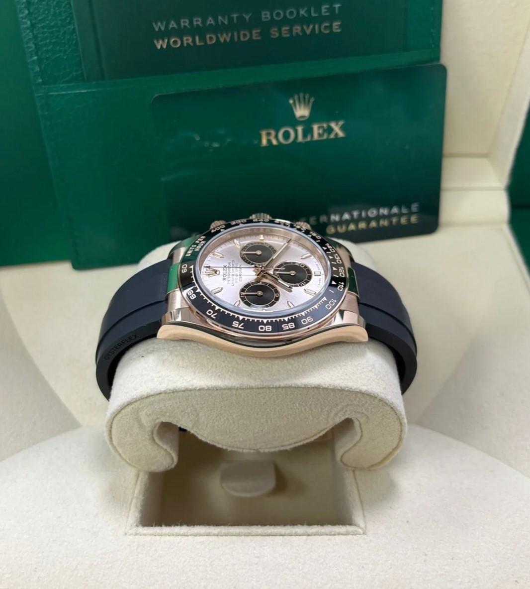 Rolex Cosmograph Daytona 18ct Everose gold with box and papers In New Condition For Sale In Bilbao, ES