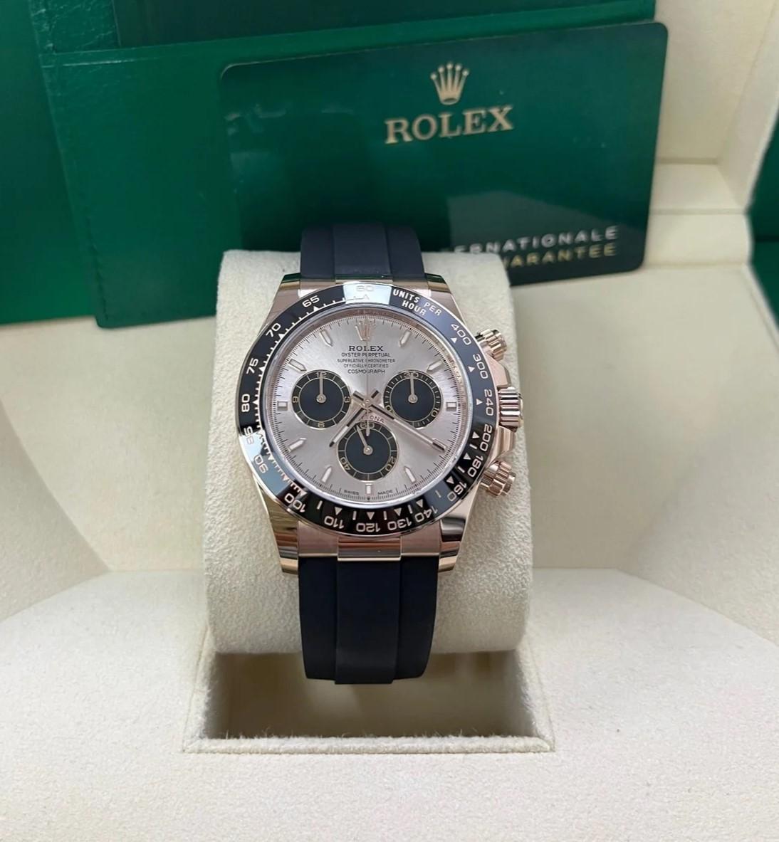 Rolex Cosmograph Daytona 18ct Everose gold with box and papers For Sale 1