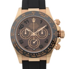 Rolex Cosmograph Daytona 18K Everose Gold Chocolate Dial Mens Watch 116515LN