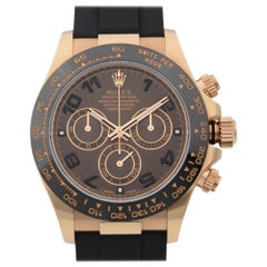 Rolex Cosmograph Daytona 18K Everose Gold Chocolate Dial Men's Watch 116515LN