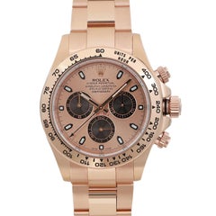 Rolex Cosmograph Daytona 18K Rose Gold Sundust Dial Automatic Mens Watch 116505