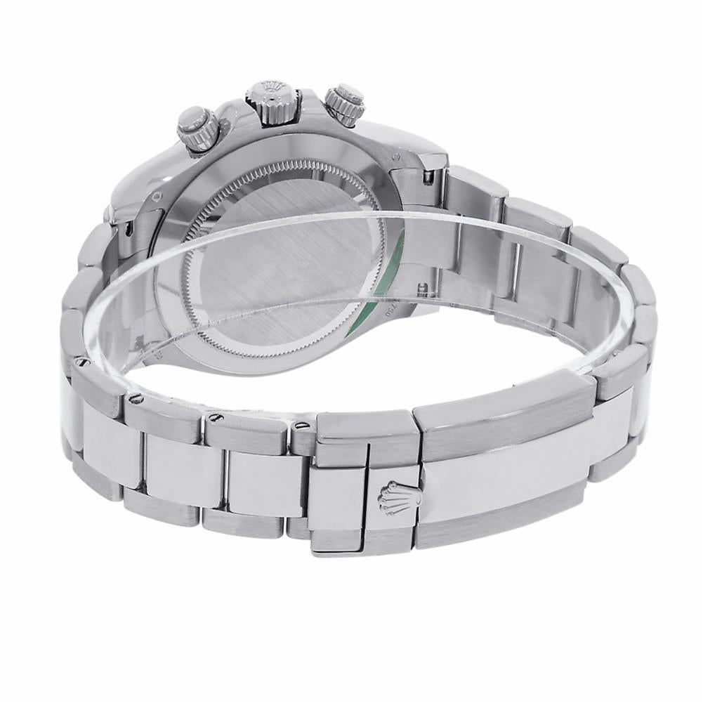 Contemporary Rolex Cosmograph Daytona 18 Karat White Gold Blue Dial Watch 116509