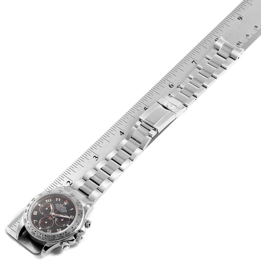 Rolex Cosmograph Daytona 18 Karat White Gold Black Dial Men's Watch 116509 For Sale 7