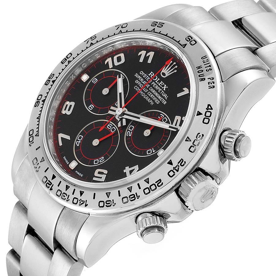 Rolex Cosmograph Daytona 18 Karat White Gold Black Dial Men's Watch 116509 For Sale 2