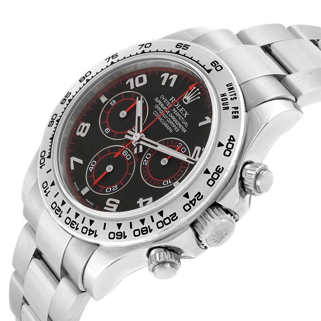 Rolex Cosmograph Daytona 18 Karat White Gold Black Dial Men’s Watch 116509 In Excellent Condition In Atlanta, GA
