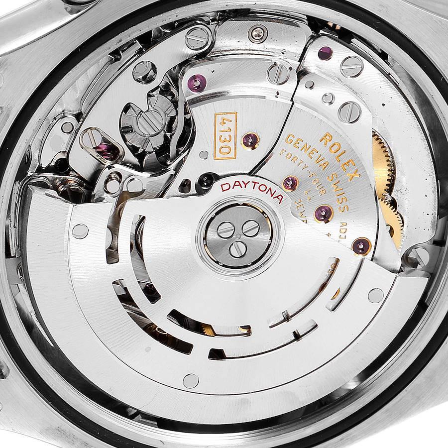 Rolex Cosmograph Daytona 18 Karat White Gold Black Dial Men's Watch 116509 For Sale 5
