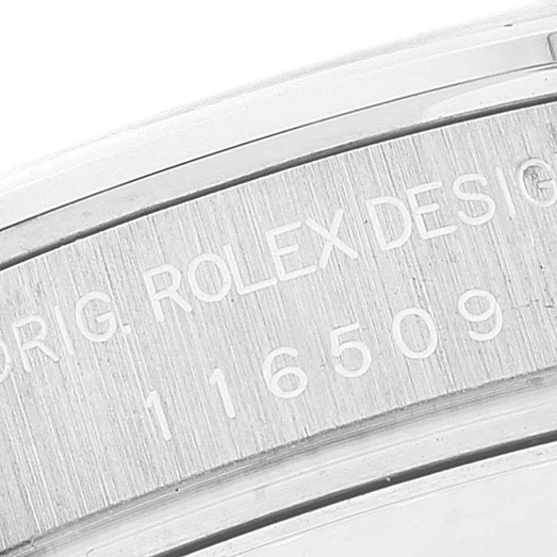 Rolex Cosmograph Daytona 18K White Gold Black Dial Mens Watch 116509 1