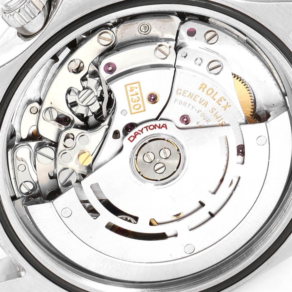Rolex Cosmograph Daytona 40 White Dial Chrono Steel Men's Watch 116520 For Sale 3