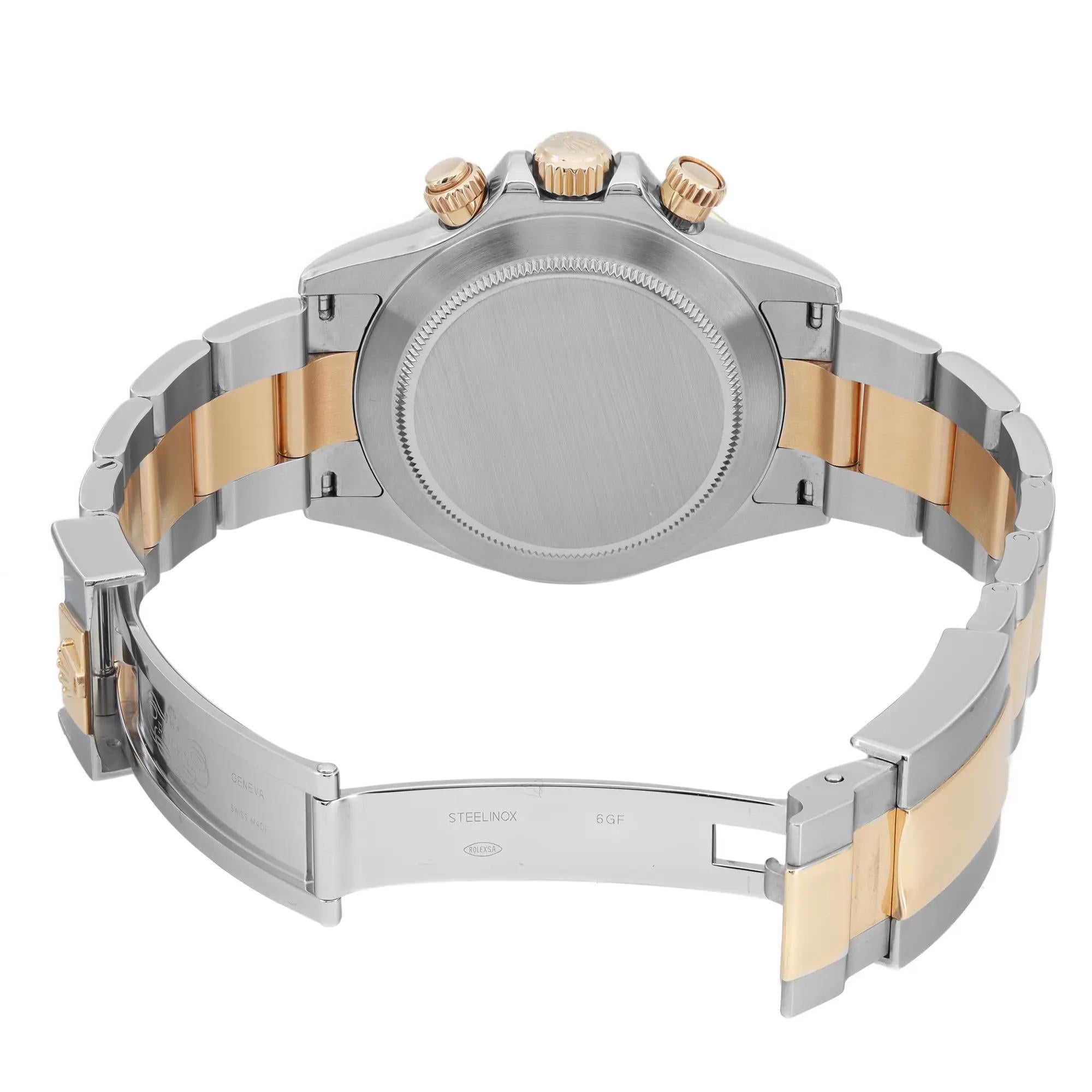 Rolex Cosmograph Daytona 40MM Oro 18K Quadrante Diamante Acciaio Orologio da uomo 116523G in vendita 2