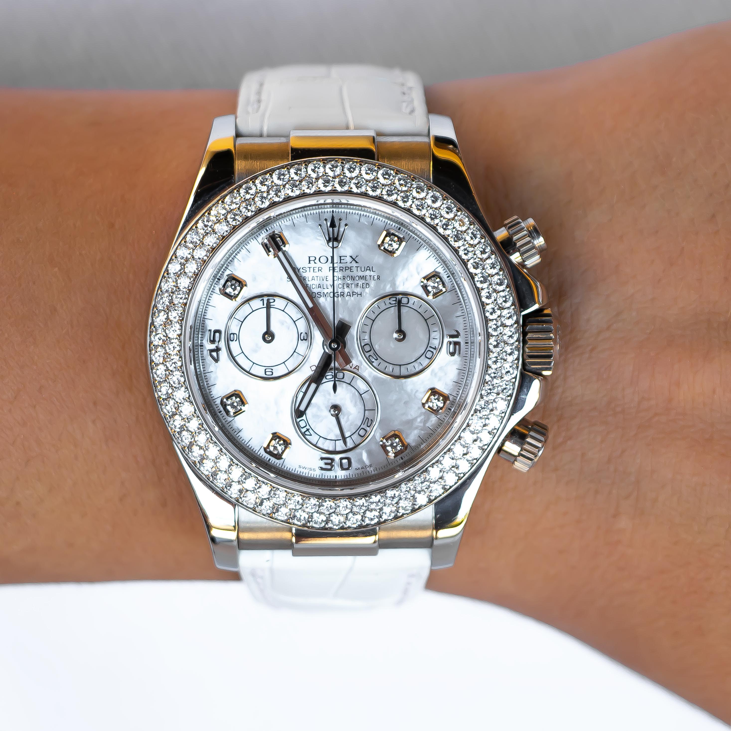 rolex daytona diamond bezel