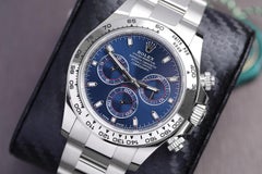 Rolex Cosmograph Daytona Oyster 116509 White Gold Watch Blue Dial