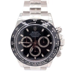 Rolex Daytona 116500 LN Black Dial 40mm Steel Ceramic Oyster Bracelet Men Watch