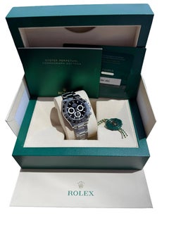 Rolex Cosmograph Daytona Black Dial Ceramic Bezel Oystersteel Watch 116500LN